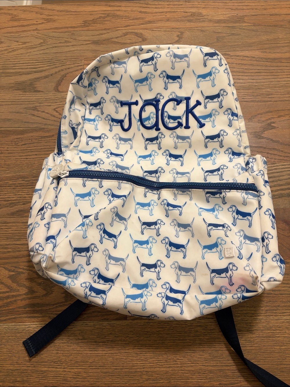 TRVL “Jack” monogrammed backpack GUC